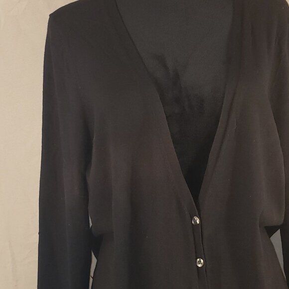 Women's LOFT Black Cardigan - XL - Picture 1 of 5